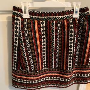 Multi-Color Mini Skirt